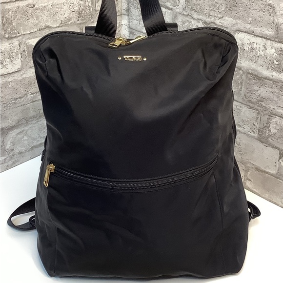 TUMI Just In Case Backpack Black Nylon Zipper Pocket Light Weight Adjustable main image 8